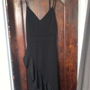 Black Midi Bodycon Dress